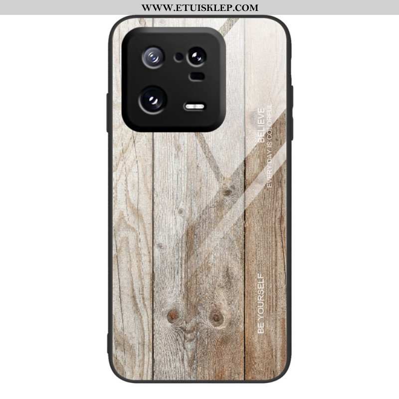 Etui do Xiaomi 13 Pro Szkło Hartowane W Stylu Drewna